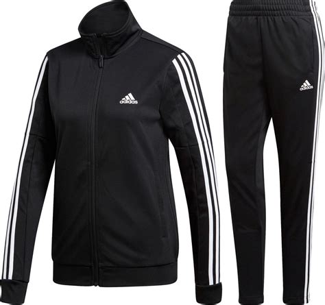 adidas trainingspak zwart wit damds|adidas trainingspak dames.